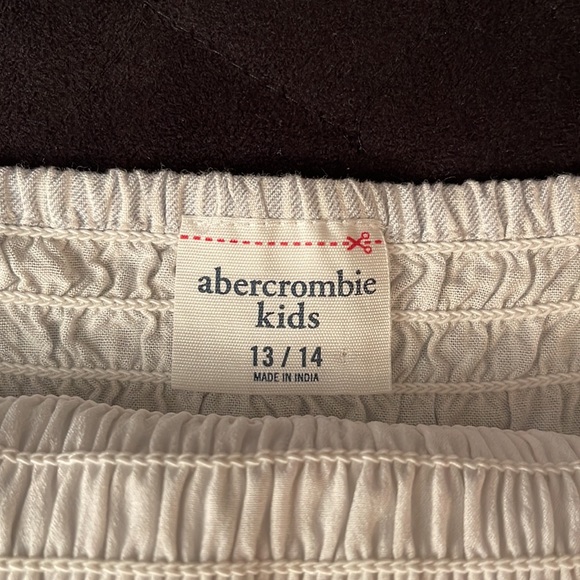 Abercrombie Kids Babydoll Tank Top. Thin Light Blue & White Stripes. Size 13/14 - Picture 10 of 10
